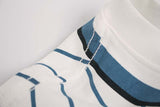 DAXUEN Layered striped graphic short-sleeved t-shirt