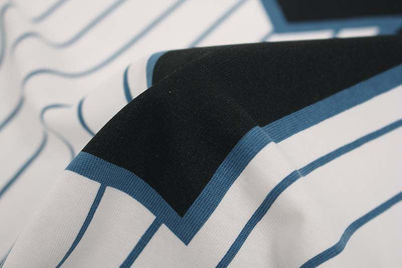 DAXUEN Layered striped graphic short-sleeved t-shirt