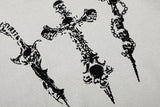 DAXUEN Gothic skull graphic short-sleeve crew neck top