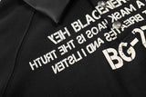 DAXUEN Distressed graphic polo shirt with unique designs