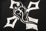 DAXUEN Distressed graphic polo shirt with unique designs