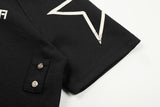 DAXUEN Distressed graphic polo shirt with unique designs