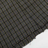 DAXUEN Distressed plaid short sleeve collared shirt