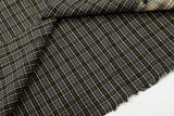 DAXUEN Oversized plaid button-up shirt with embroidery