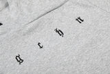 DAXUEN Gothic text asymmetrical short-sleeved T-shirt