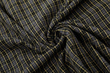 DAXUEN Oversized plaid button-up shirt with embroidery