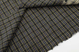 DAXUEN Distressed plaid short sleeve collared shirt