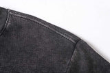 DAXUEN Relaxed-fit mock neck t-shirt with textured panel