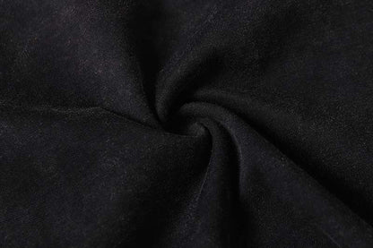 DAXUEN Relaxed-fit mock neck t-shirt with textured panel