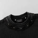 DAXUEN Oversized vintage-inspired short-sleeve T-shirt