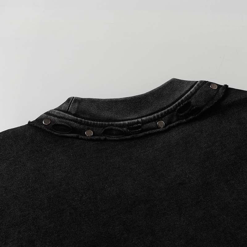DAXUEN Oversized vintage-inspired short-sleeve T-shirt