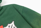 DAXUEN Oversized full-zip hooded sweatshirt with graphics