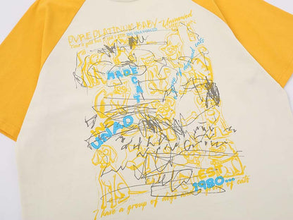 DAXUEN Graphic T-shirt with dog and cat illustrations