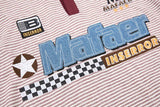 DAXUEN Striped short-sleeved polo shirt with embroidered graphics