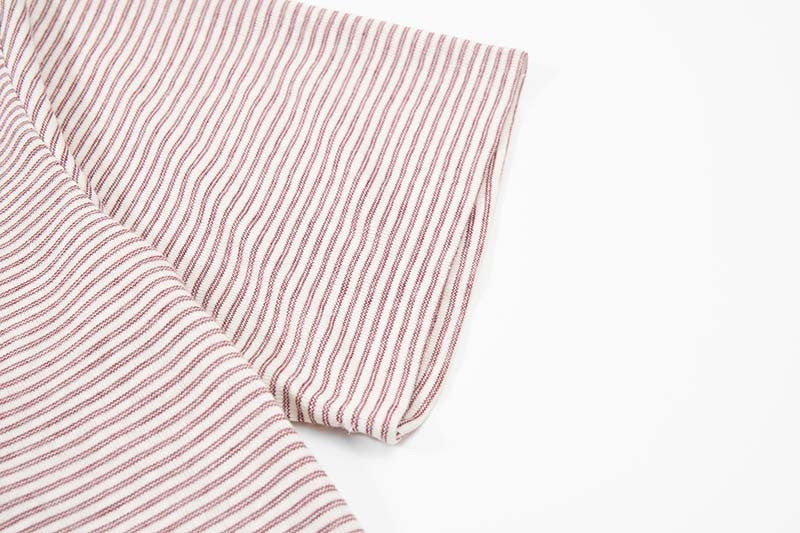 DAXUEN Striped short-sleeved polo shirt with embroidered graphics
