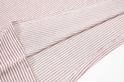 DAXUEN Striped short-sleeved polo shirt with embroidered graphics