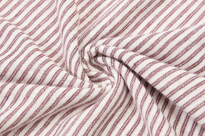 DAXUEN Striped short-sleeved polo shirt with embroidered graphics