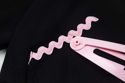 DAXUEN Oversized zip-up hoodie with star appliques
