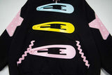 DAXUEN Oversized zip-up hoodie with star appliques