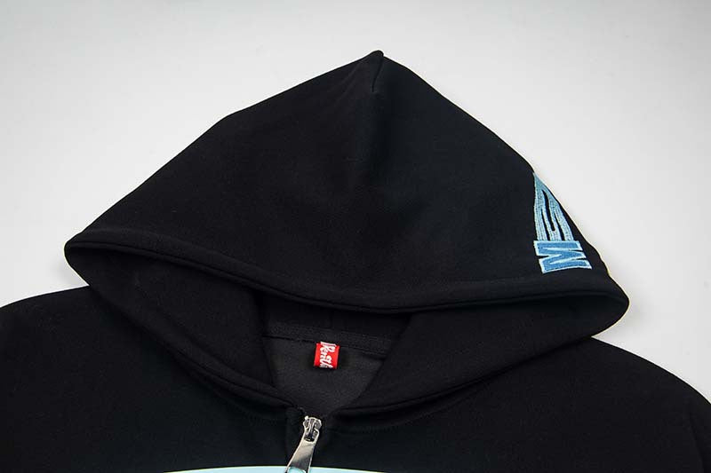 DAXUEN Hooded cardigan jacket with hairpin design