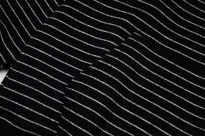 DAXUEN Oversized striped hoodie with 'Made' text