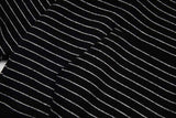 DAXUEN Oversized striped hoodie with 'Made' text