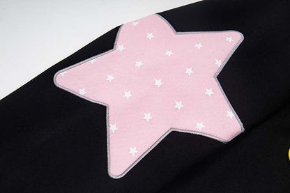 DAXUEN Oversized zip-up hoodie with star appliques