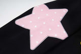 DAXUEN Oversized zip-up hoodie with star appliques