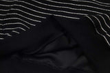 DAXUEN Oversized striped hoodie with 'Made' text