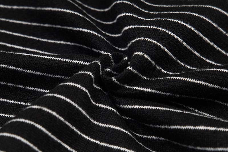 DAXUEN Oversized striped hoodie with 'Made' text
