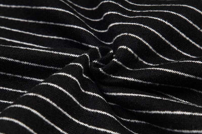 DAXUEN Oversized striped hoodie with 'Made' text