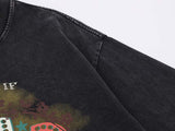DAXUEN Vintage graphic print short-sleeved T-shirt