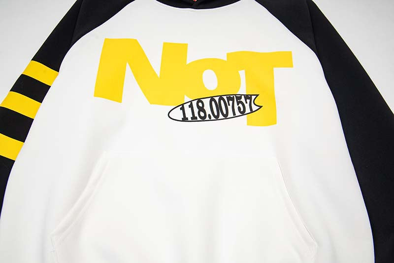 DAXUEN Color-blocked hoodie with graphic prints
