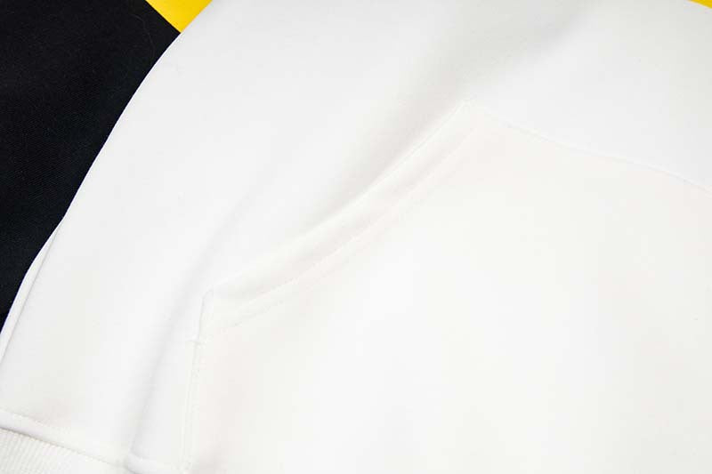 DAXUEN Color-blocked hoodie with graphic prints