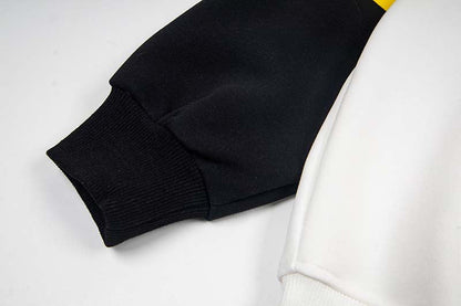 DAXUEN Color-blocked hoodie with graphic prints