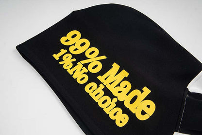 DAXUEN Color-blocked hoodie with graphic prints