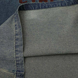 DAXUEN Oversized short-sleeved t-shirt with gradient denim wash
