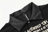 DAXUEN Short sleeve polo shirt with bold text and graphic