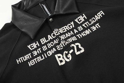 DAXUEN Short sleeve polo shirt with bold text and graphic