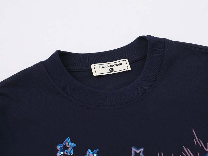 DAXUEN Relaxed fit crew neck t-shirt with graphic print