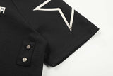 DAXUEN Short sleeve polo shirt with bold text and graphic