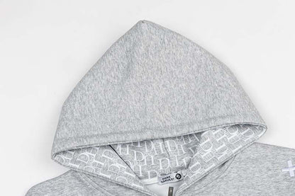 DAXUEN Full-zip hooded sweatshirt with graphic details
