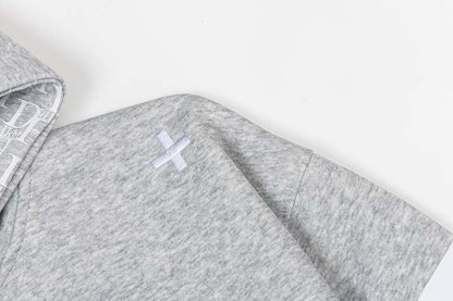 DAXUEN Full-zip hooded sweatshirt with graphic details