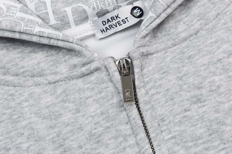 DAXUEN Full-zip hooded sweatshirt with graphic details