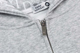 DAXUEN Full-zip hooded sweatshirt with graphic details