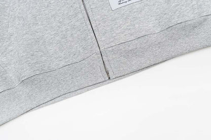 DAXUEN Full-zip hooded sweatshirt with graphic details