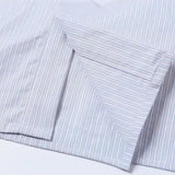DAXUEN Hybrid stripe button-up shirt with embroidered monogram