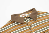 DAXUEN Mafa Vintage Striped Polo Shirt