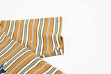 DAXUEN Mafa Vintage Striped Polo Shirt
