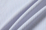 DAXUEN Hybrid stripe button-up shirt with embroidered monogram